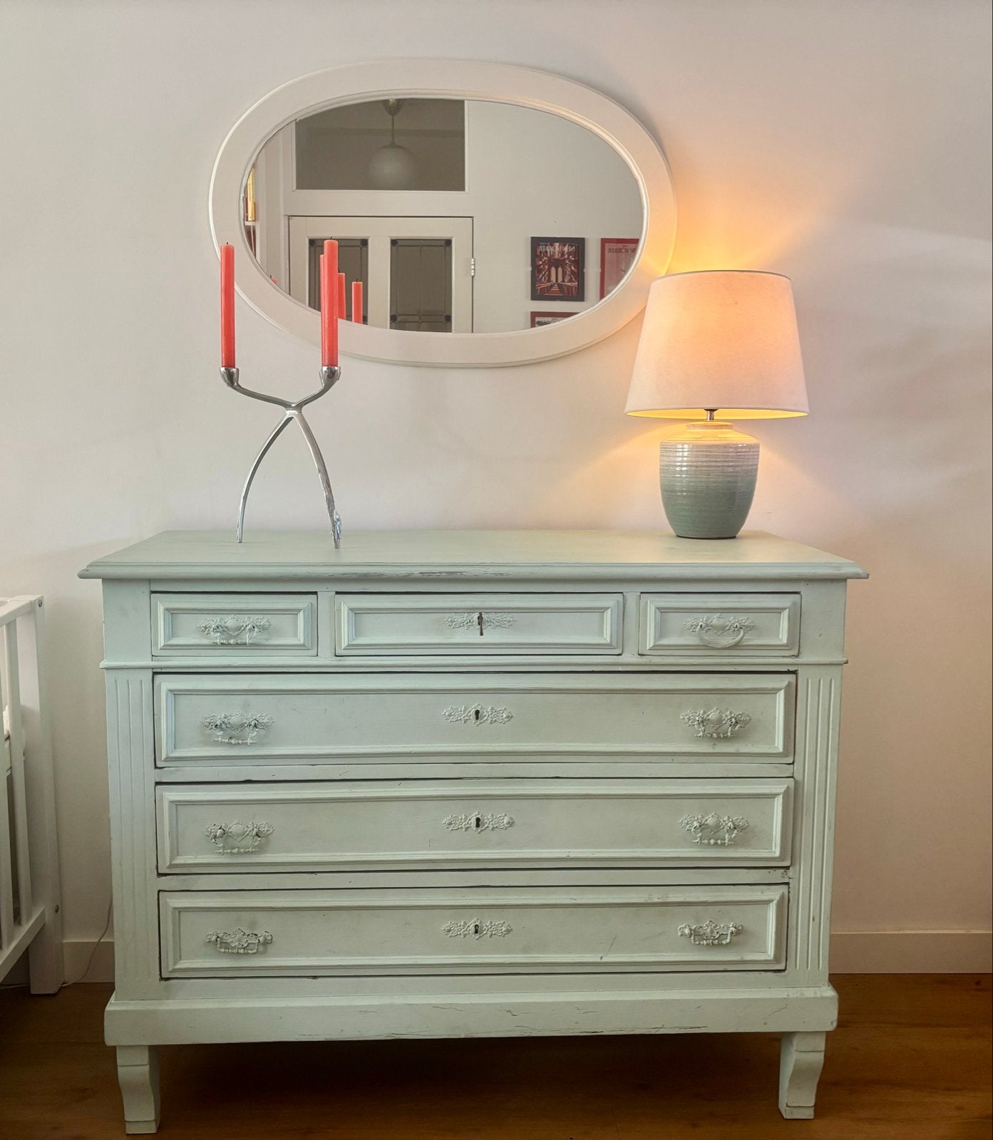 Klassiek dressoir / commode met lades, Gebruikt, 100 tot 150 cm, Ophalen of Verzenden, Met lade(s)