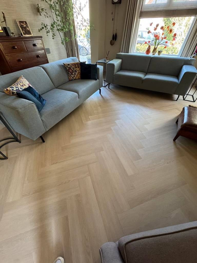 Banken 2,5 zits en 2 zits blauw In goede staat., Huis en Inrichting, Ophalen, Gebruikt, 75 tot 100 cm, Rechte bank