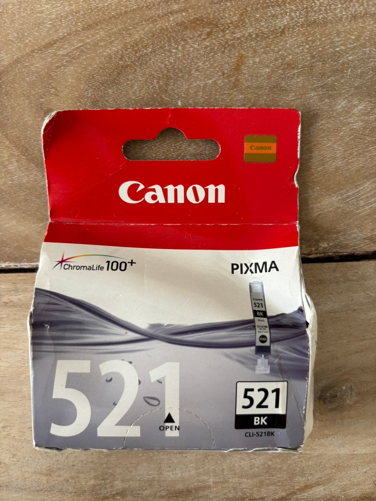 Nieuwe Canon CLI-521BK Inktcartridge - Zwart, Ophalen of Verzenden, Nieuw, Cartridge