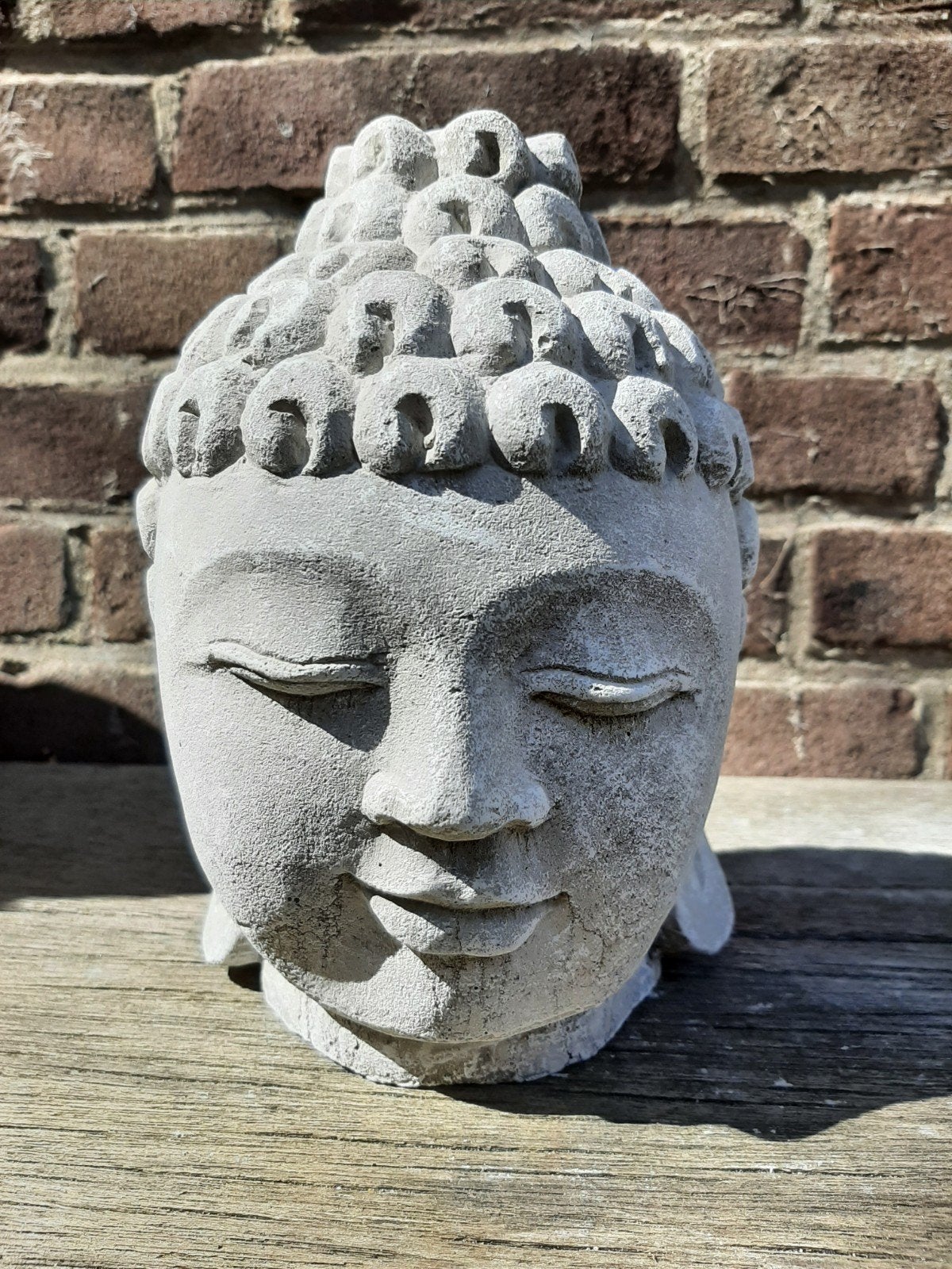 Boeddha buste betonnen beeld tuinbeeld beton borstbeeld, Ophalen of Verzenden, Nieuw