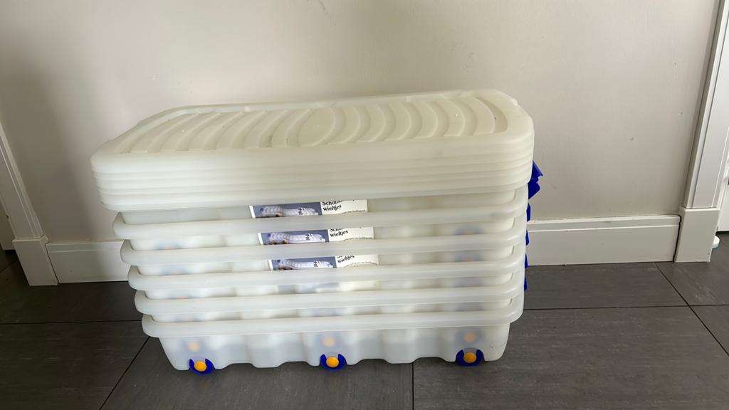 Nieuw! Schuiflade op wieltjes stapelbaar, Ophalen, 50 tot 100 cm, Nieuw, Minder dan 50 cm