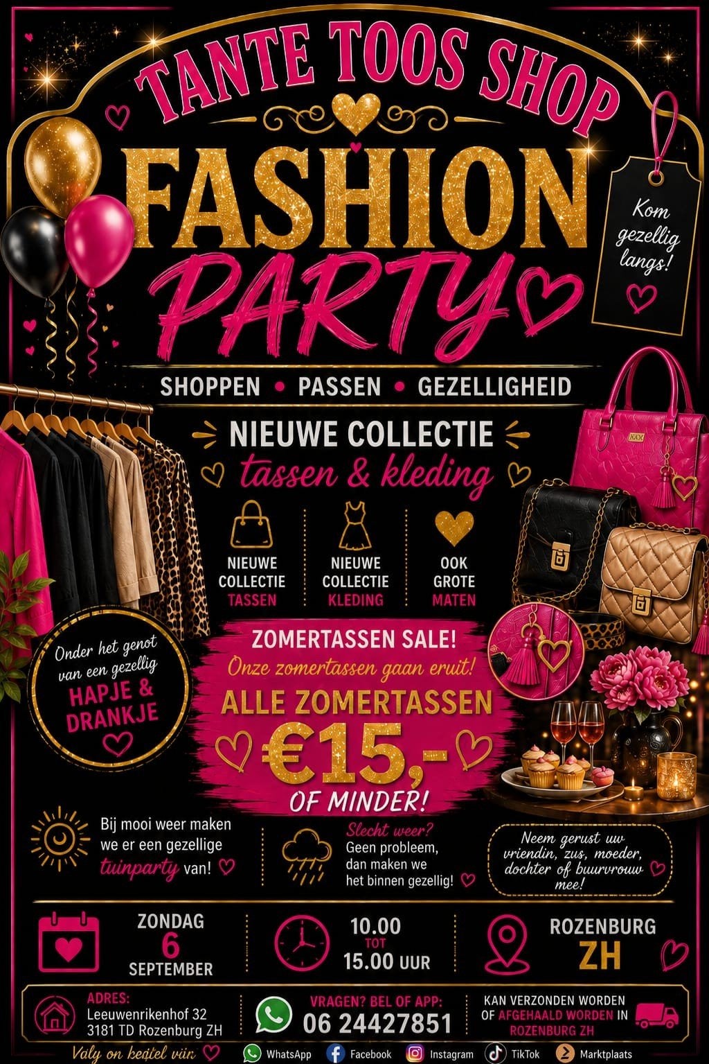 fashion party, Ophalen, Nieuw