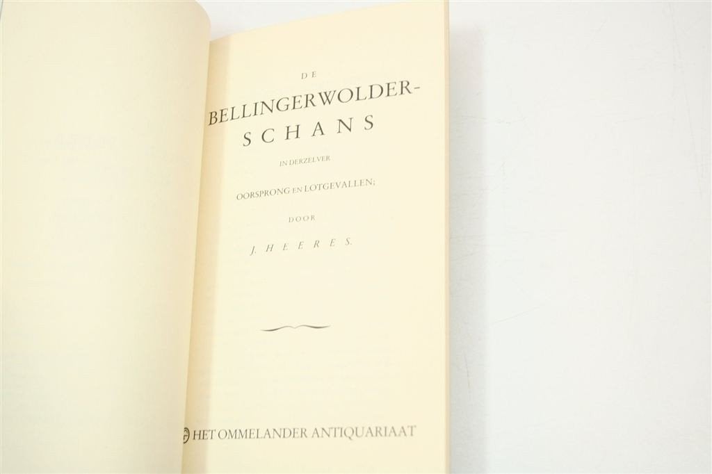 De Bellingerwolderschans — Oorsprong & Lotgevallen 1820, Boeken, Ophalen of Verzenden, Gelezen