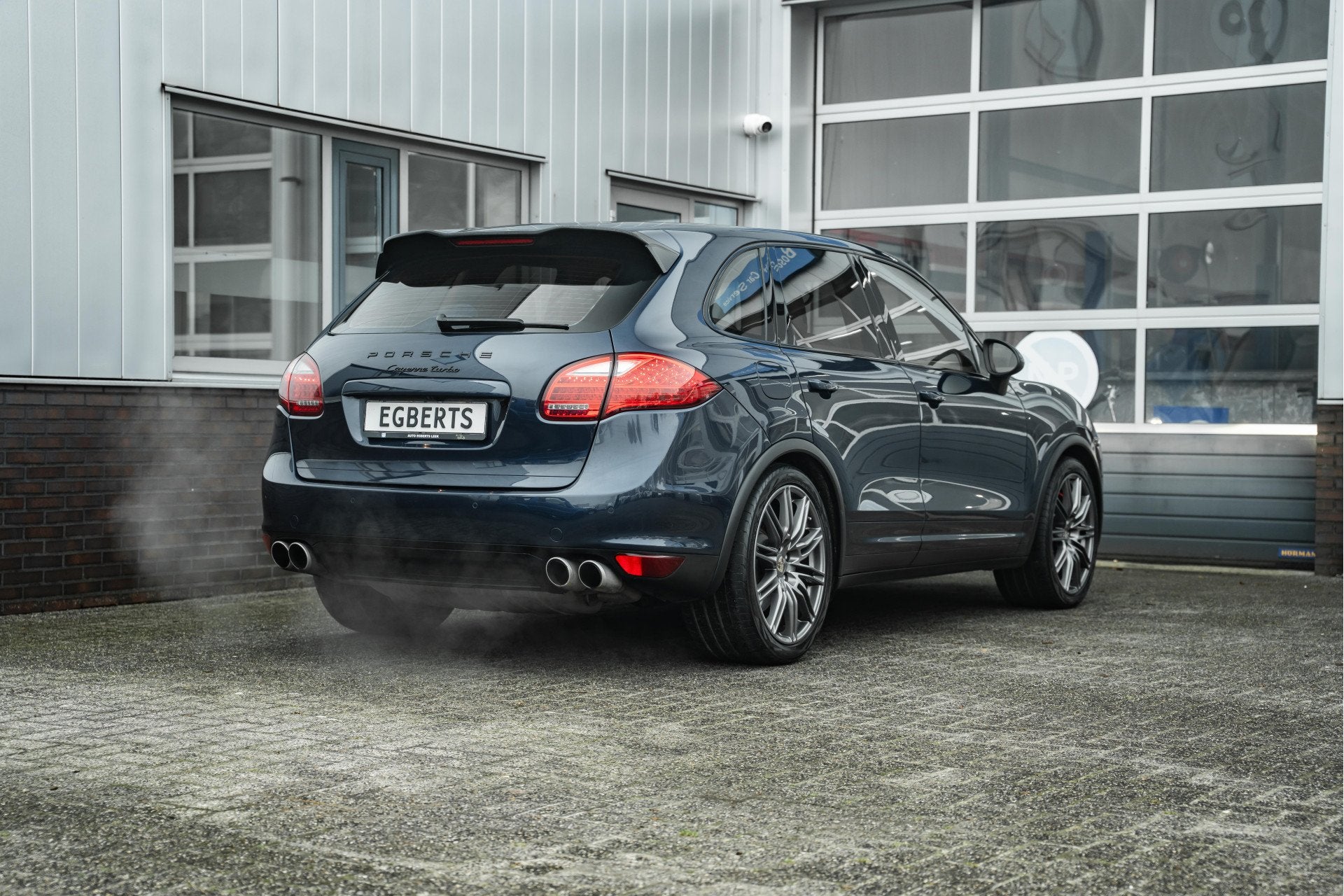 Porsche Cayenne 4.8 Turbo | Adaptive Cruise | Bose | Porsche, Auto's, Automaat, Gebruikt, Blauw, Leder