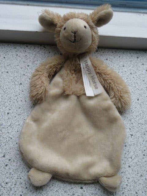 Knuffeldoek schaap schaapje Lam Livio merk Happy Horse, Ophalen of Verzenden, Zo goed als nieuw, Met label, Beige