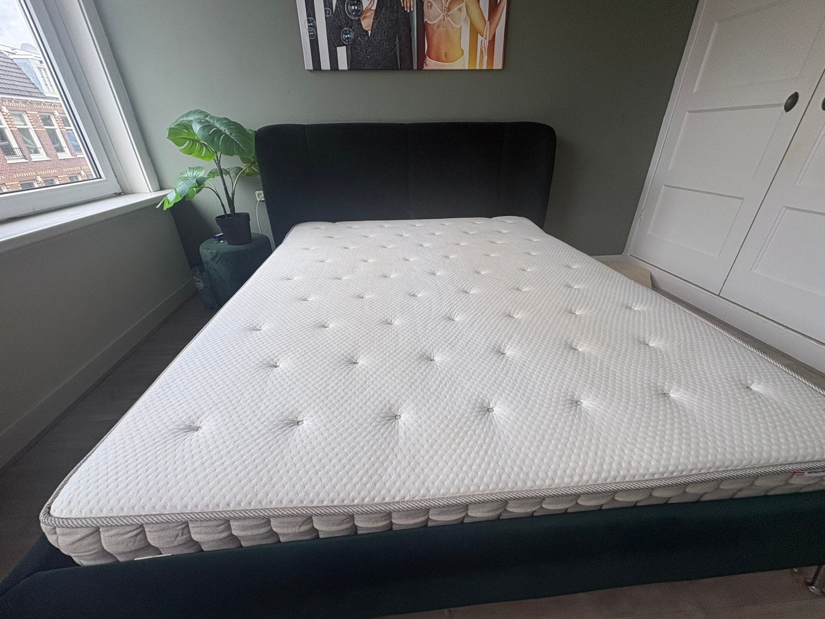 GRATIS: IKEA VATNESTRÖM matras 160x200 stevig, Ophalen, Tweepersoons, Zo goed als nieuw, Matras