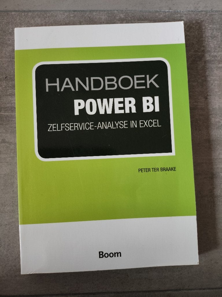 Handboek Power BI Zelfservice-analyse in Excel, Boeken, Ophalen of Verzenden, Zo goed als nieuw, Internet of Webdesign