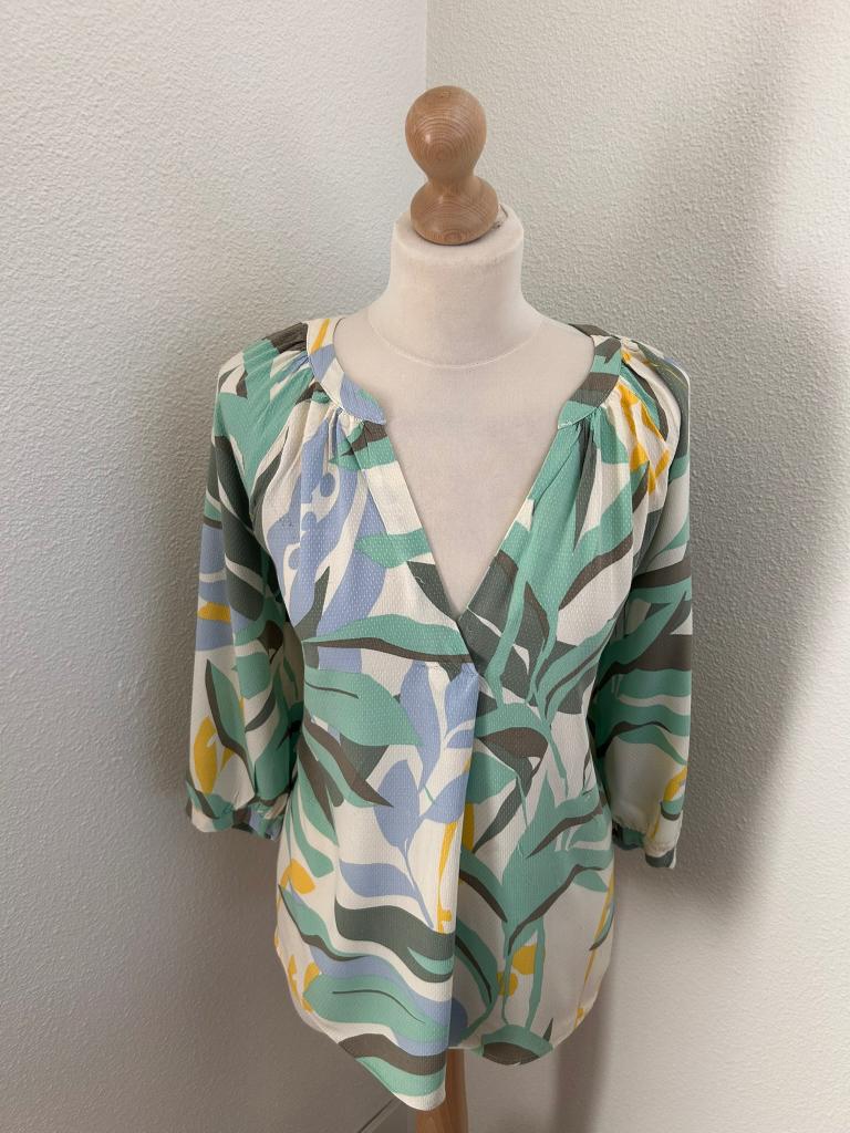 S Oliver maat 40 top blouse kleurrijk 2150