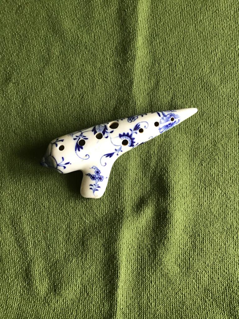 Delfsblauwe ocarina, Muziek en Instrumenten, Ophalen of Verzenden, Zo goed als nieuw, Overige soorten