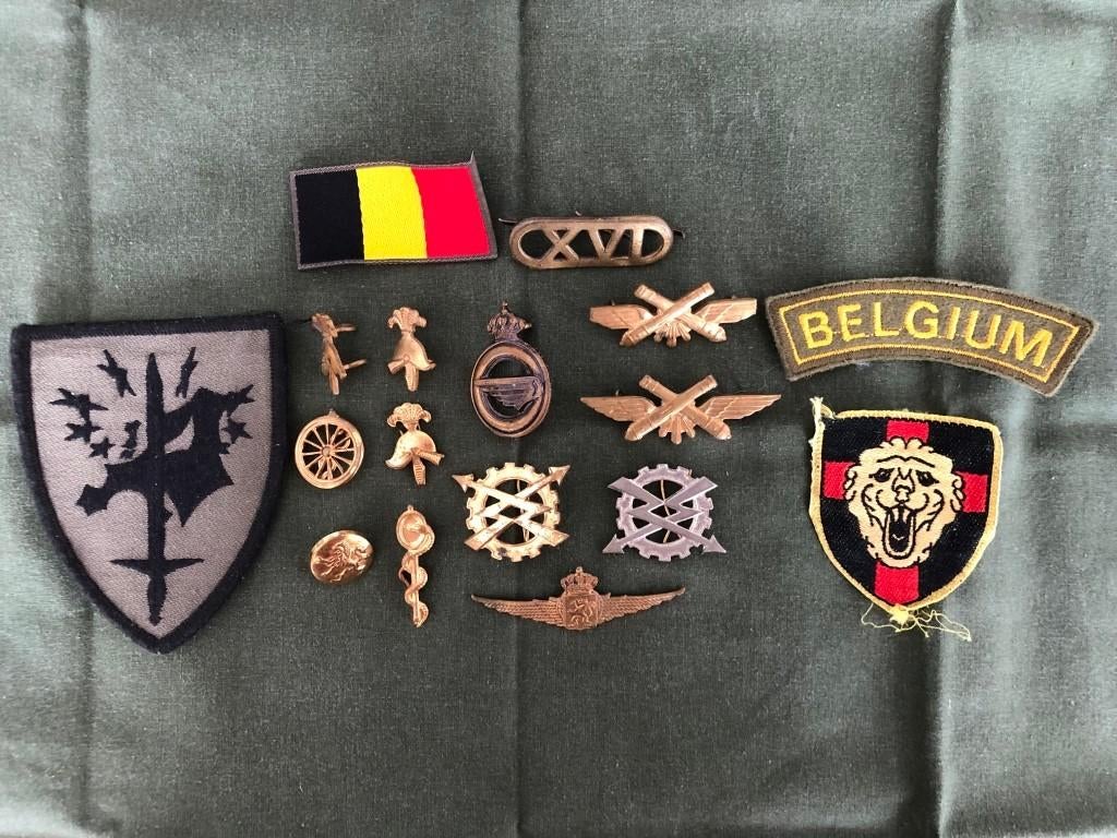 Embleem, badges Belgische Leger, Verzamelen, Ophalen of Verzenden, Landmacht, Overige gebieden, Embleem of Badge