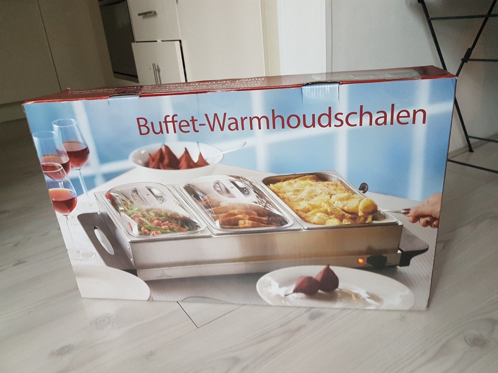 Buffet-warmhoud schalen elektrisch, Ophalen of Verzenden, Nieuw, Rvs of Chroom