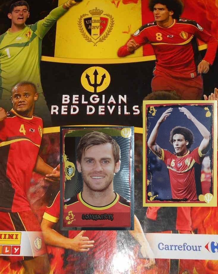 Belgian Red Devils - 2014 - 25 stickers - Carrefour Panini, Nieuw, Sport