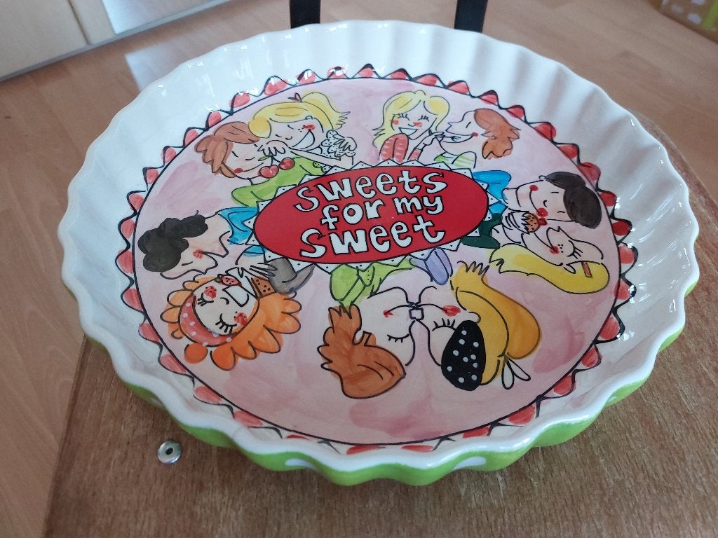 schaal Blond Amsterdam ca. 29 cm. met barst zie foto, Ophalen of Verzenden, Aardewerk, Schaal of Schalen