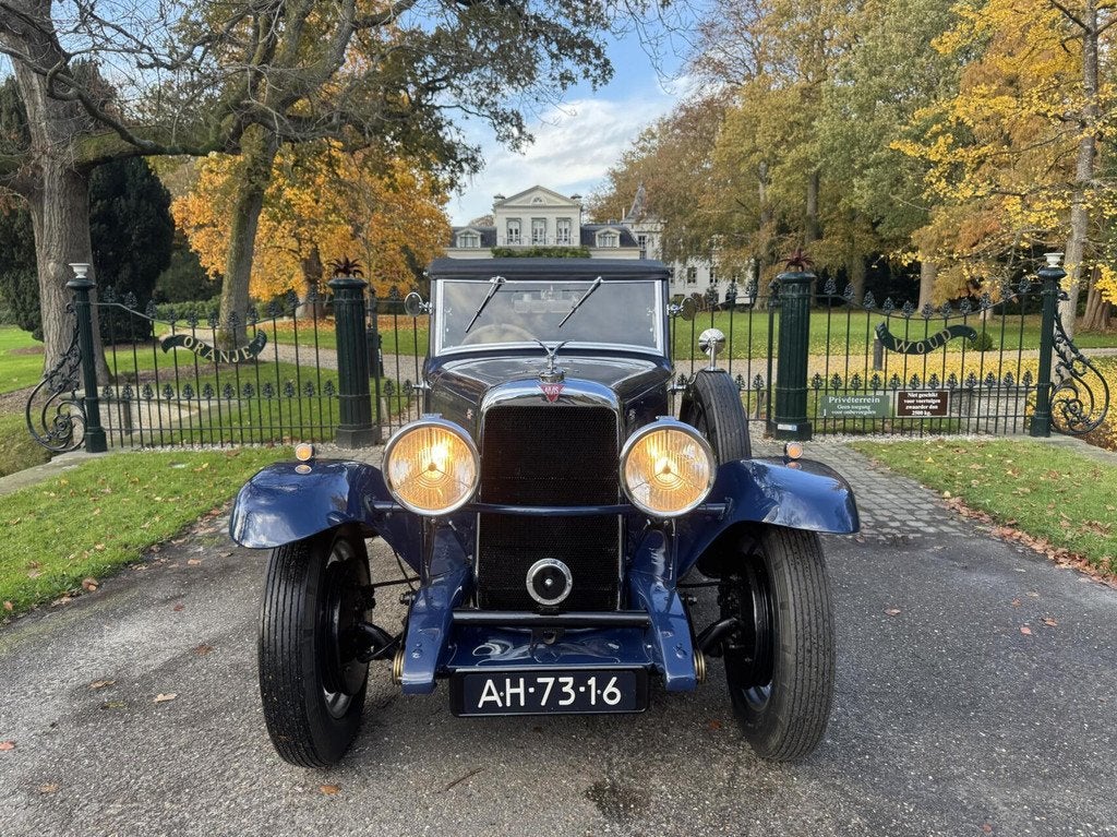 Alvis Firefly Cabriolet Unieke Oldtimer 1932 Leer Cabrio, Auto's, Overige Auto's, Gebruikt, Zwart, 4 cilinders, Cabriolet
