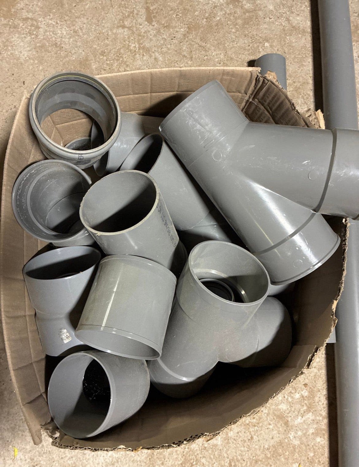Pvc 90-110 mm divers, Ophalen, Bochten, Pvc, Zo goed als nieuw