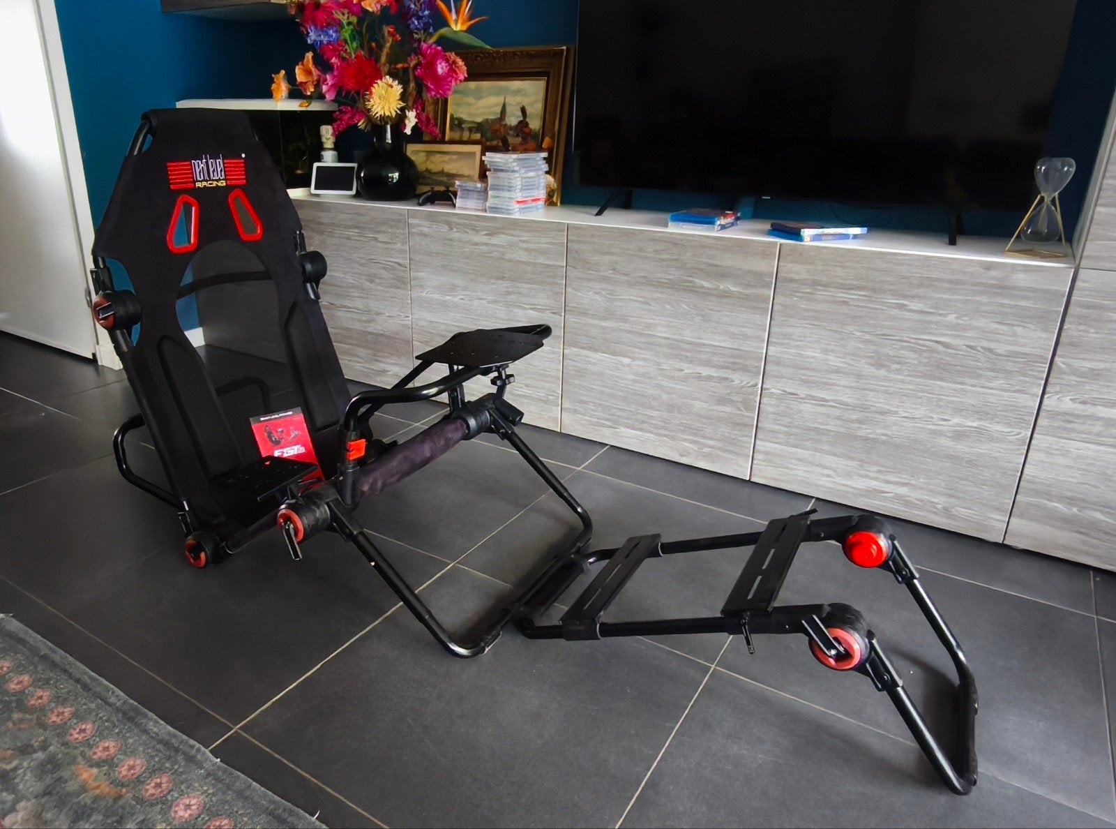 Next Level Racing F-GT Lite opvouwbare SIM race stoel, Ophalen, Overige merken, Gebruikt