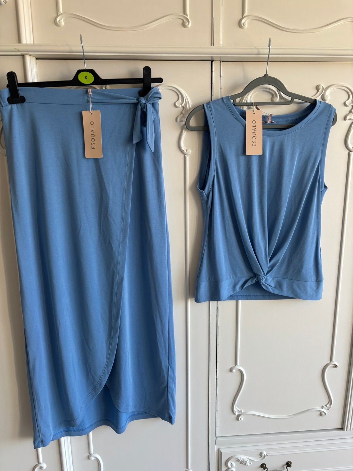 Nieuw maxi rok en top Esqualo maat S / M 38, Kleding | Dames, Rokken, Maat 38/40 (M), Blauw, Nieuw, Ophalen of Verzenden