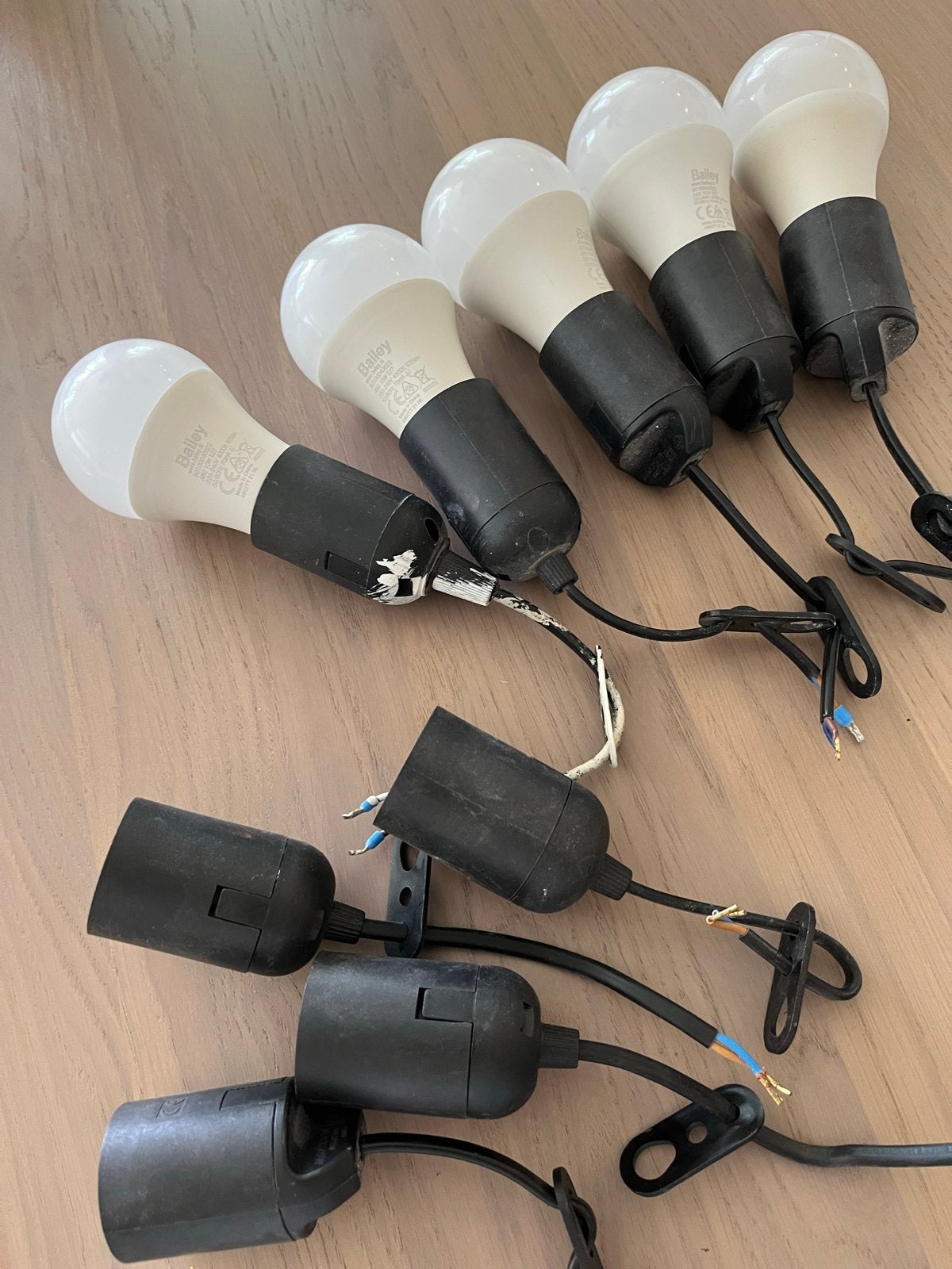 Verhuis vittings 5 met lamp 3 vittings zomder lamp, Led-lamp, Gebruikt, 60 watt of meer, Overige merken