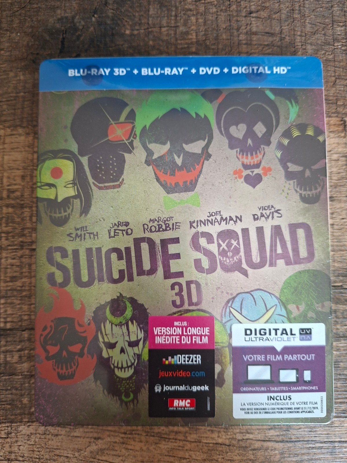 Suicide Squad 3D Blu-ray + Blu-ray + DVD + Digital HD, Ophalen of Verzenden