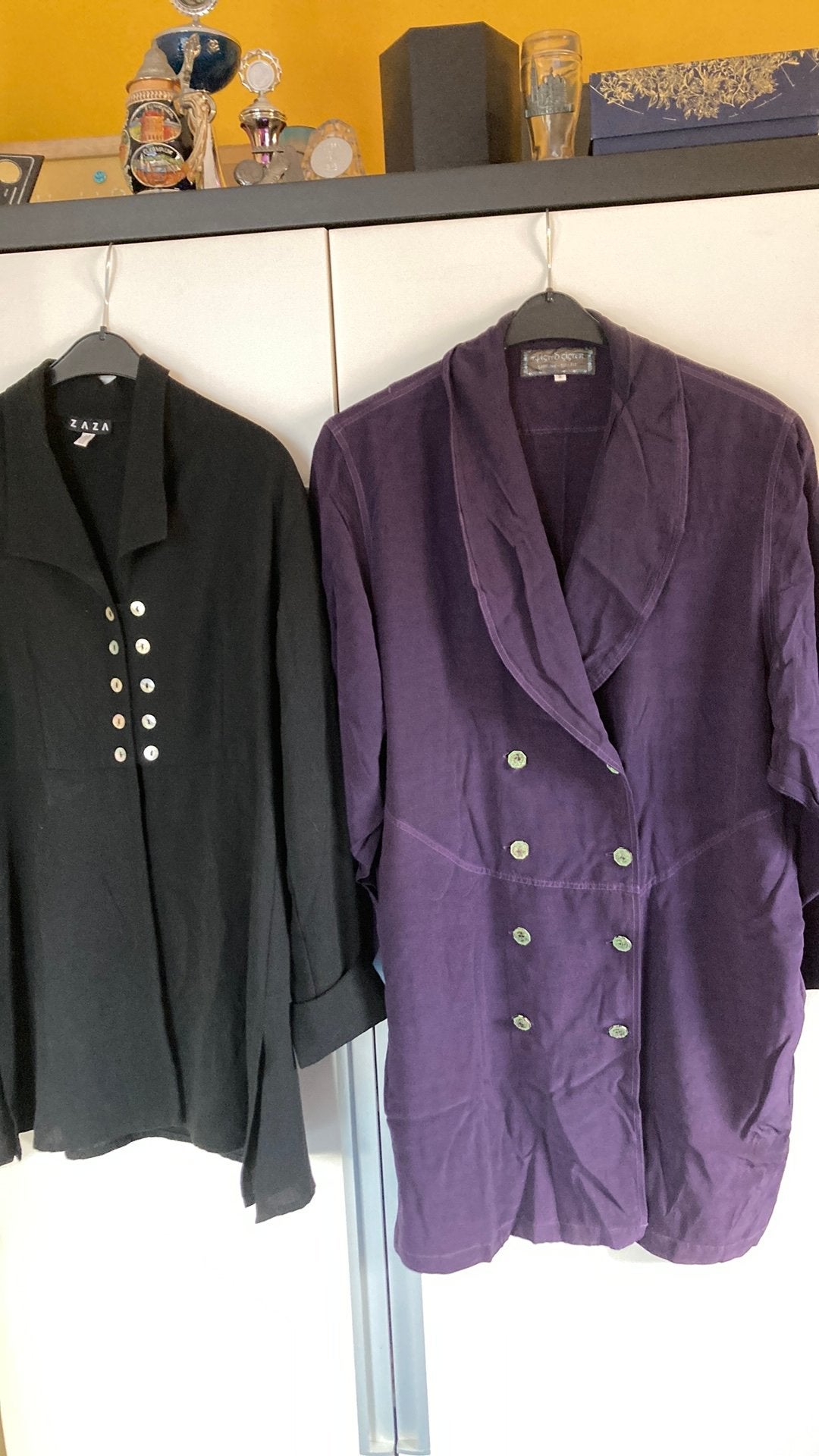 Vintage tuniek plus tuniekjurk L, Ophalen of Verzenden, Zo goed als nieuw, Paars