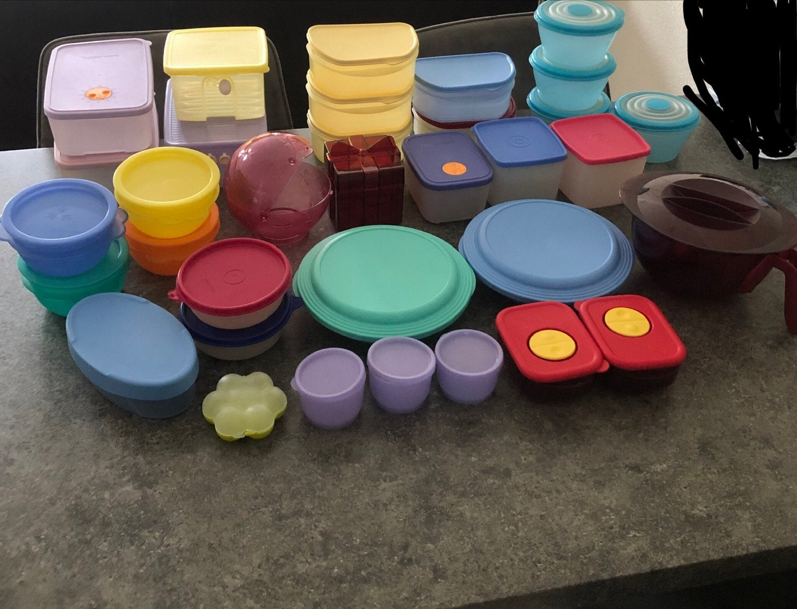 Grote partij Tupperware - Diverse bakjes en schalen, Ophalen, Gebruikt, Overige kleuren, Overige typen