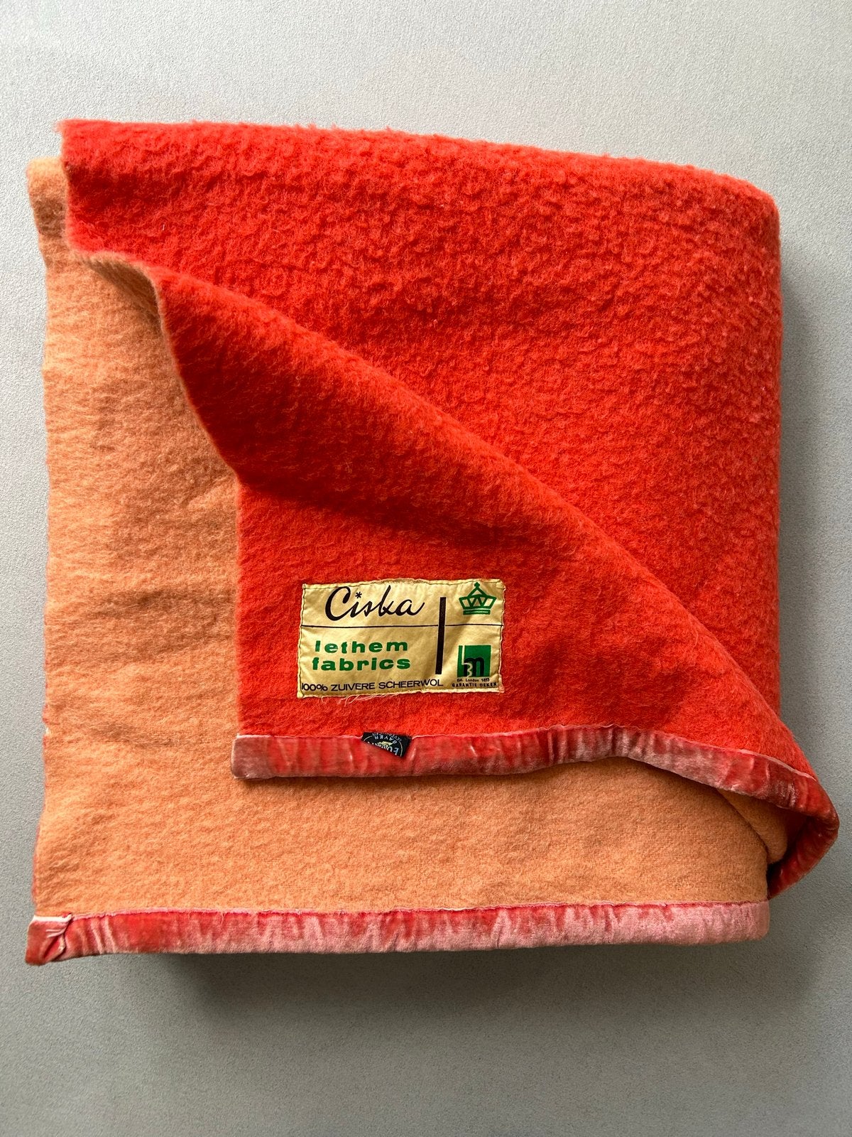 Wollen deken 150x220cm - Lethem Fabrics, Gebruikt, 150 tot 200 cm, 200 cm of meer, Oranje