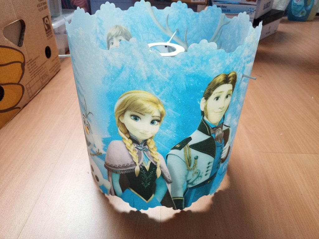 Frozen lampenkap / hanglamp zonder fitting - GRATIS, Ophalen, Gebruikt, Lamp