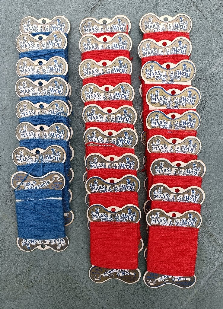 NIEUW! 28 Vintage Scheepjes wol maas wol kaartjes, Ophalen of Verzenden, Nieuw, Garen of Naald(en)