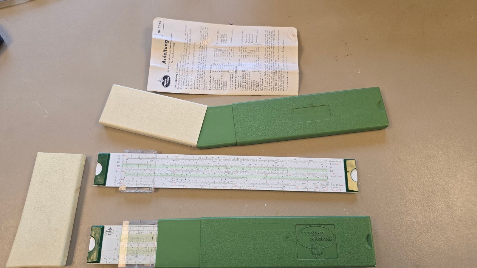 Prachtige Faber-Castell Rekenliniaal, Ophalen