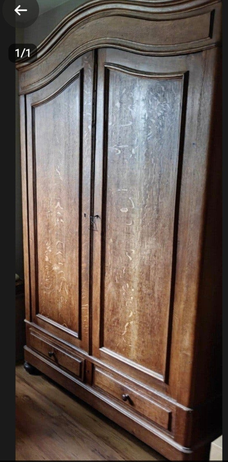 antieke kledingkast demontabel, Huis en Inrichting, Ophalen, Gebruikt, 100 tot 150 cm, 150 tot 200 cm