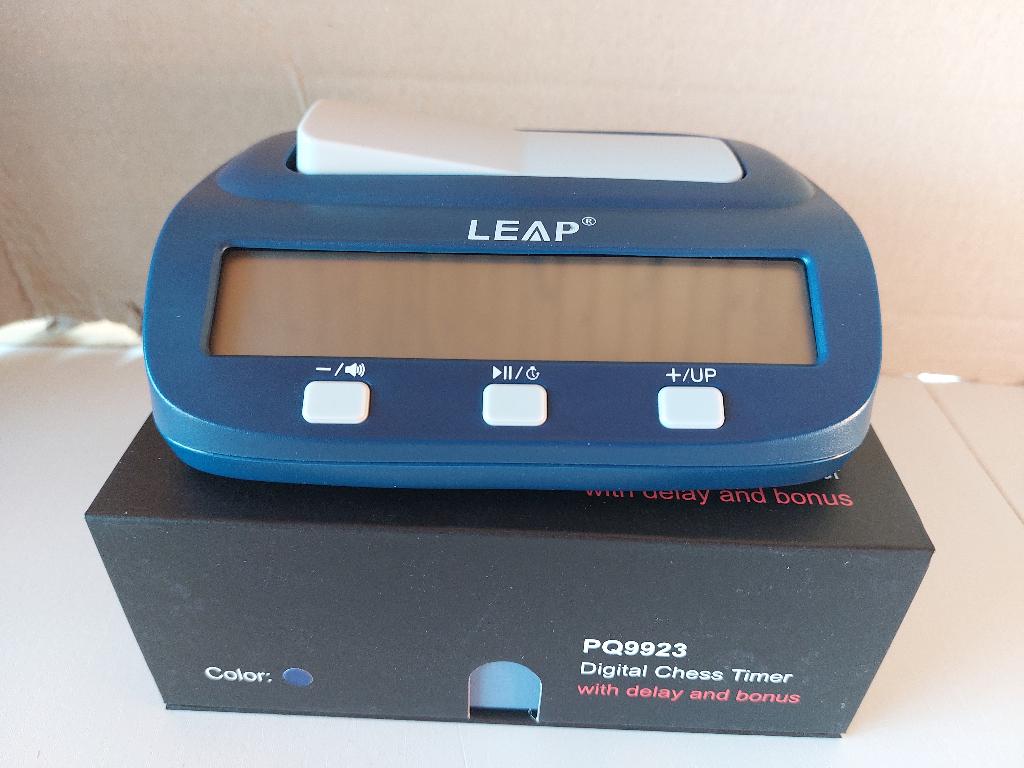 nieuwe LEAP schaakklok / damklok, Een of twee spelers, Ophalen of Verzenden, Nieuw