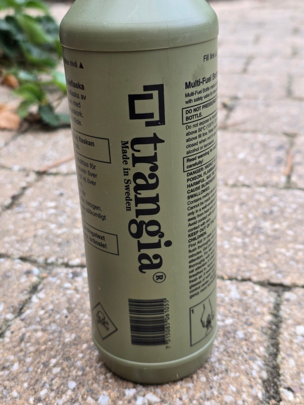 Trangia kunststof multi-fuel fles 500 ml, Verzenden, Zo goed als nieuw