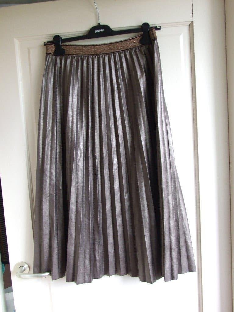 Geisha zgan metallickleurige plooi rok maat 42, Overige kleuren, Geisha, Maat 42/44 (L), Ophalen of Verzenden