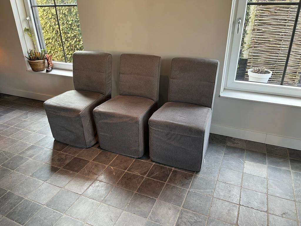 eetkamerstoelen, gratis thuisbezorgd*, Huis en Inrichting, Stoelen, Gebruikt, Drie, Ophalen of Verzenden, Landelijk