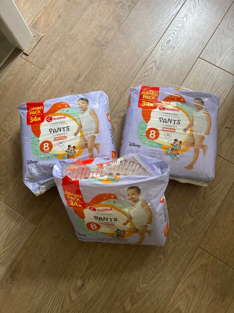 Kruidvat Luierbroekjes Maat 8, Ophalen of Verzenden, Nieuw