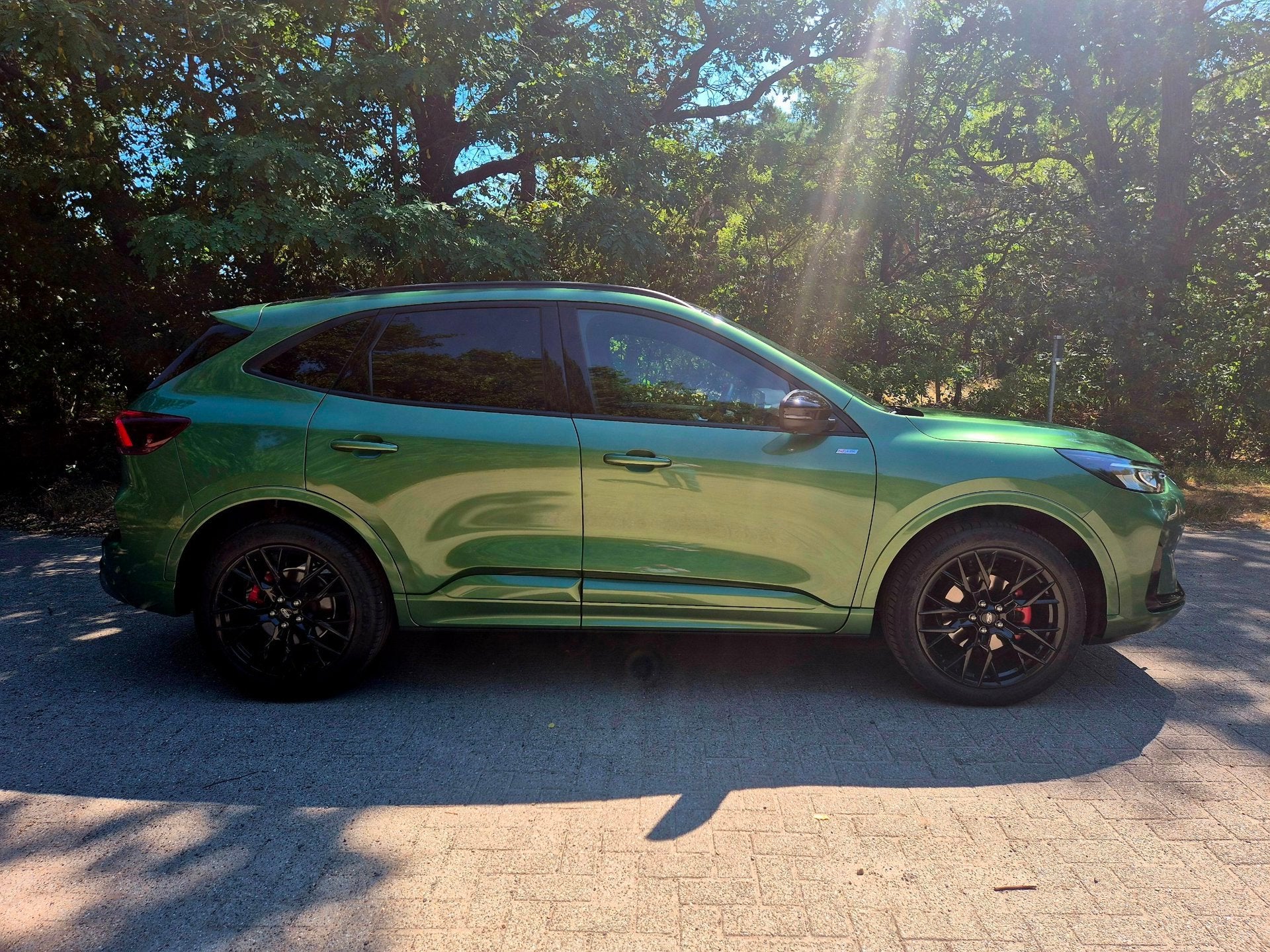 Ford Kuga 2.5 FHEV ST-Line X Black Pack geen stekker, Zwart, 1589 kg, Bedrijf, Nieuw