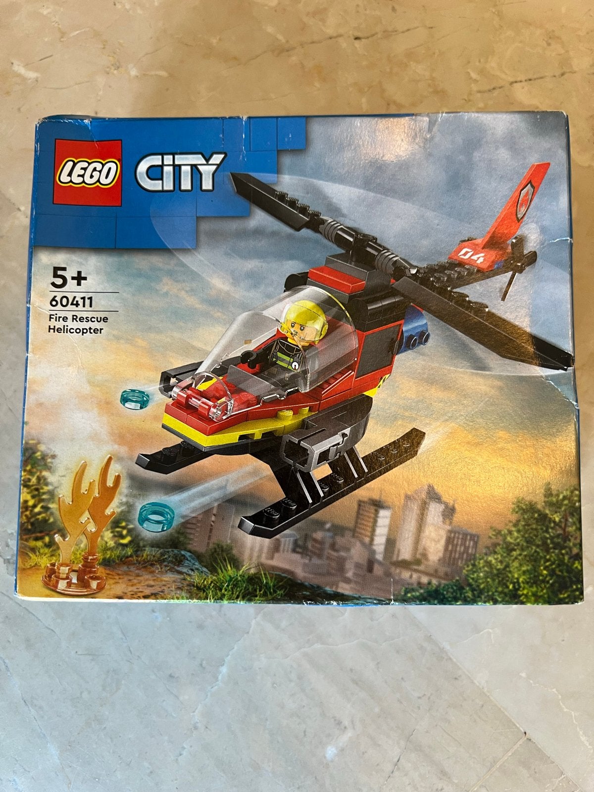 LEGO City 60411 Brandweer Reddingshelikopter, nieuw, Ophalen of Verzenden, Zo goed als nieuw, Overige merken