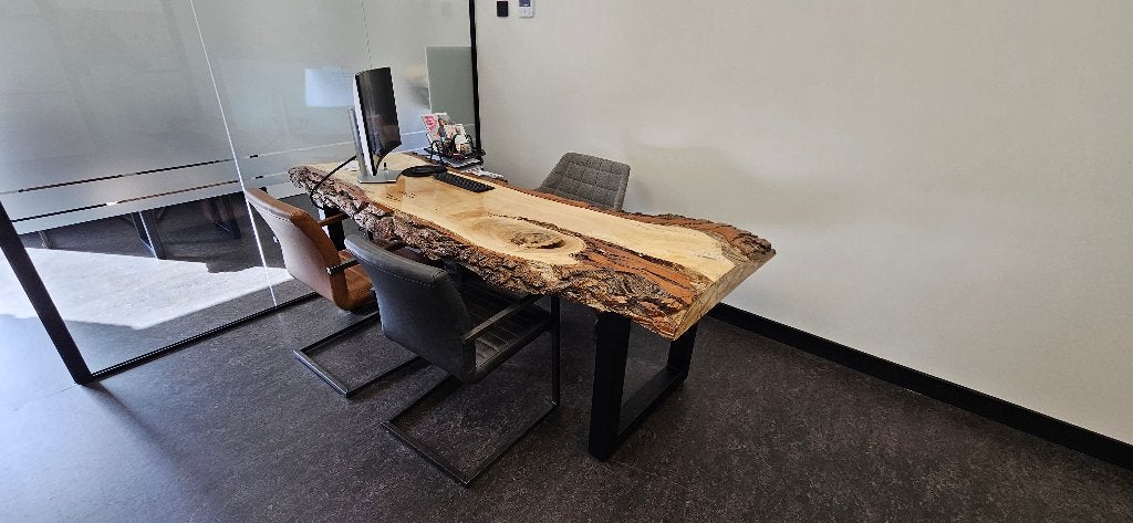 Tafel boomstam, Ophalen, 200 cm of meer, 50 tot 100 cm, Zo goed als nieuw