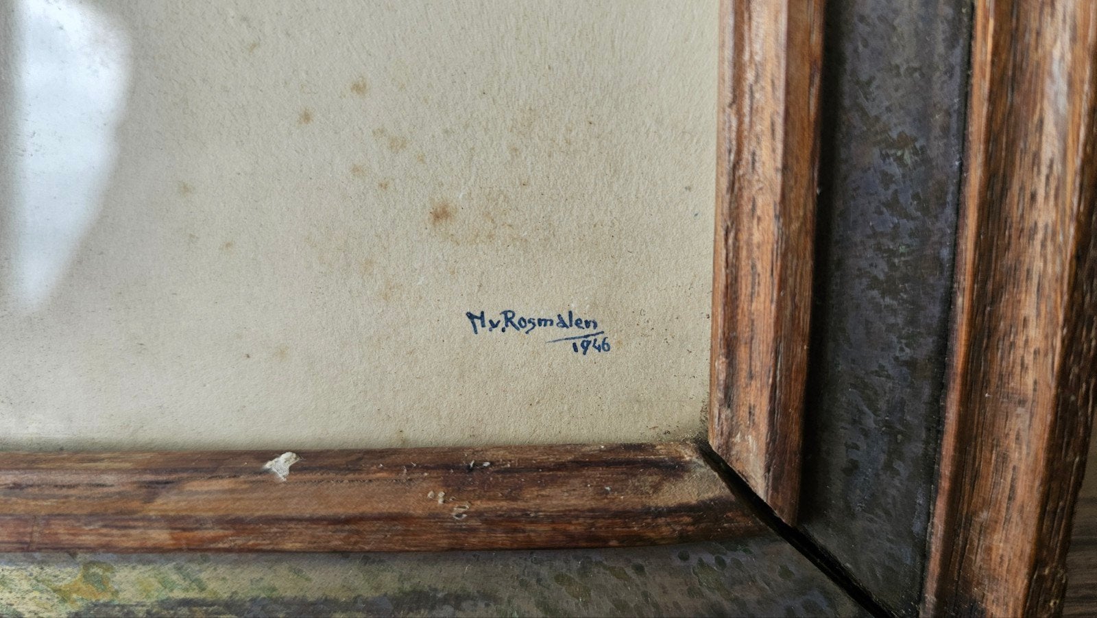 Hakkie van Rosmalen 1946 - Uniek Vroeg Religieus Werk -goud, Antiek en Kunst, Antiek | Religie, Ophalen of Verzenden