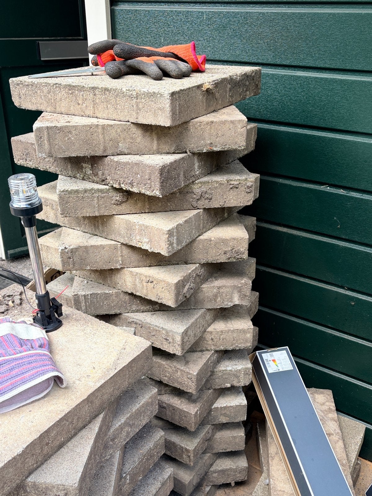 Gebruikte betontegel 40x40 cm 6 cm dik, Tuin en Terras, Tegels en Klinkers, Ophalen, Gebruikt, Minder dan 5 m², Beton
