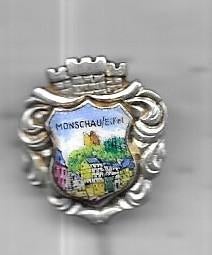 EMAILE MONSCHAU AM EIFEL SPELD, Verzenden, Gebruikt, Stad of Land, Speldje of Pin