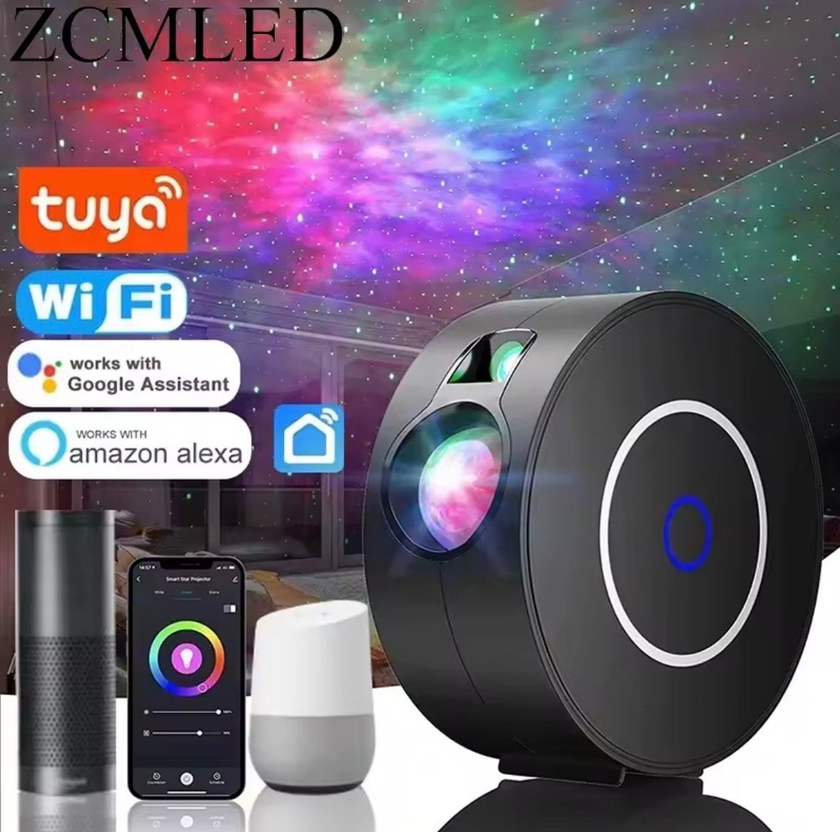 Tuya Smart Sterrenprojector - Magische Sterrenhemel, Overige merken, Kunststof, Zwart, Ophalen of Verzenden