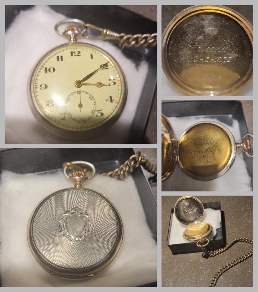 Antiek zilveren zakhorloge., Sieraden, Tassen en Uiterlijk, Horloges | Antiek, Overige merken, Zakhorloge, Ophalen of Verzenden