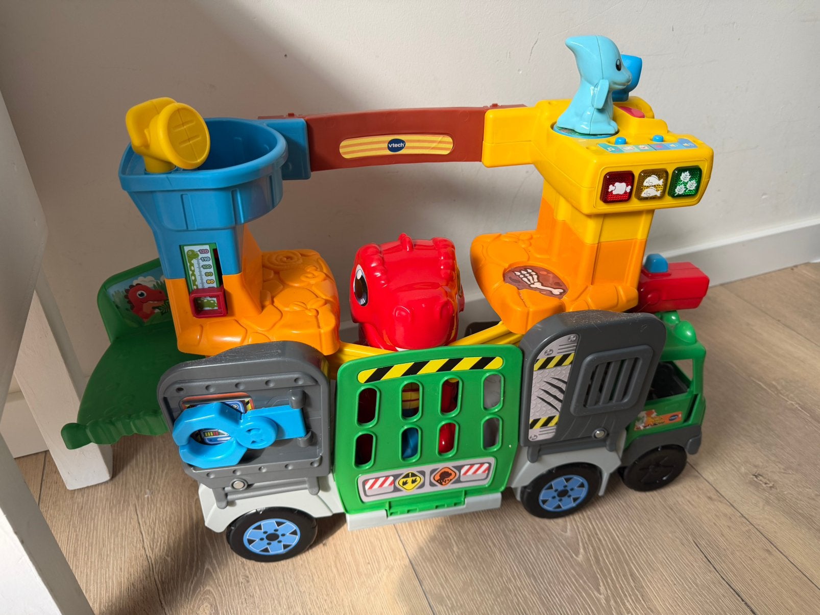 Vtech dino vrachtwagen, Ophalen, Zo goed als nieuw