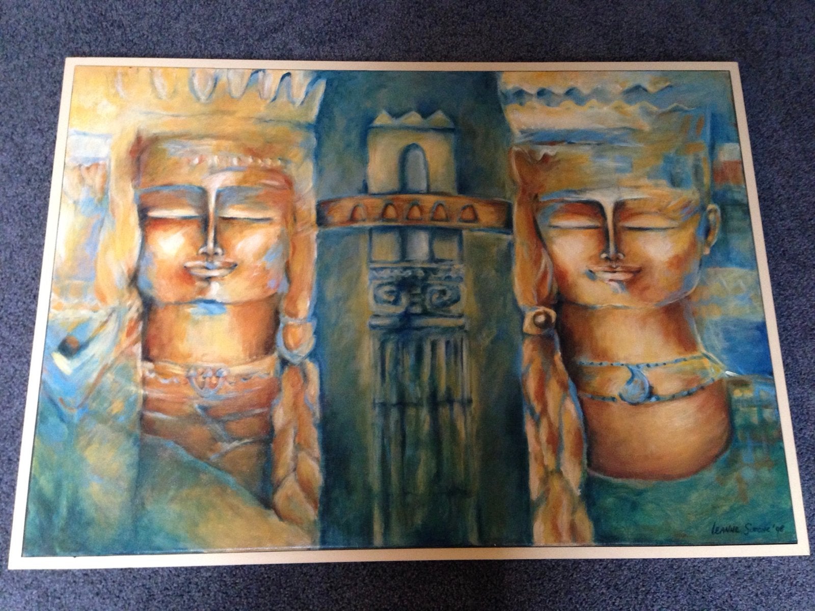 Schilderij 'Tegenwicht' van Leanne Buskermolen, Ophalen