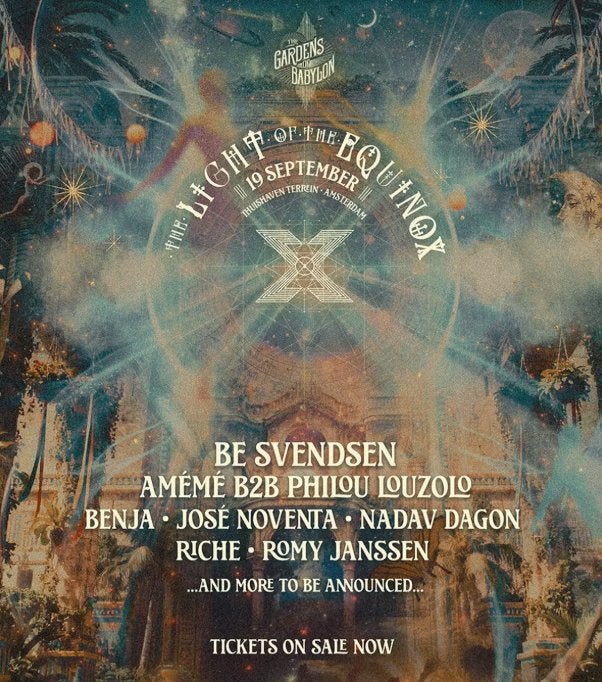 Gardens of Babylon - The Light Of The Equinox (4 tickets), Drie personen of meer