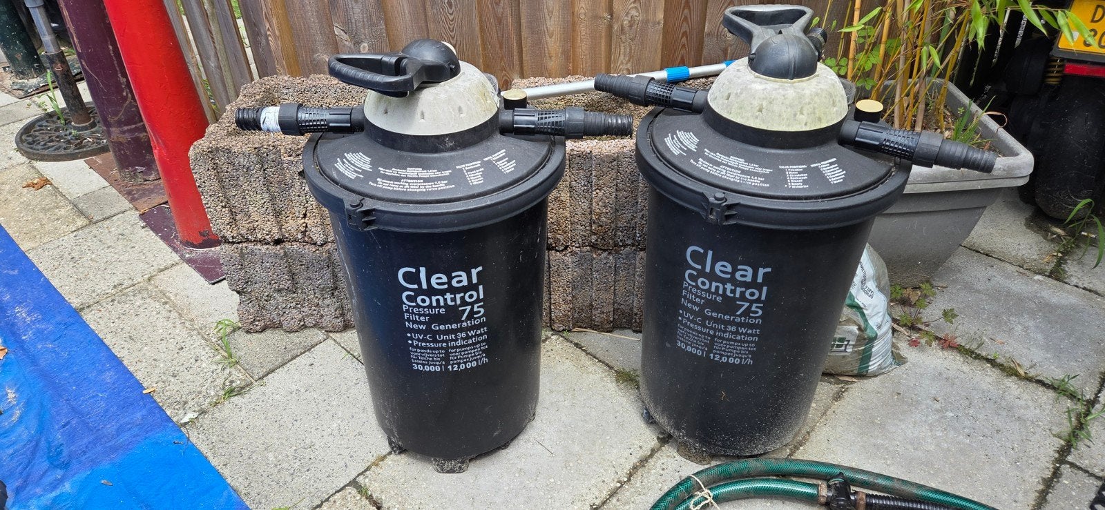 2 Clear Control Pressure Filter 75 - Vijverfilter, Ophalen, Gebruikt