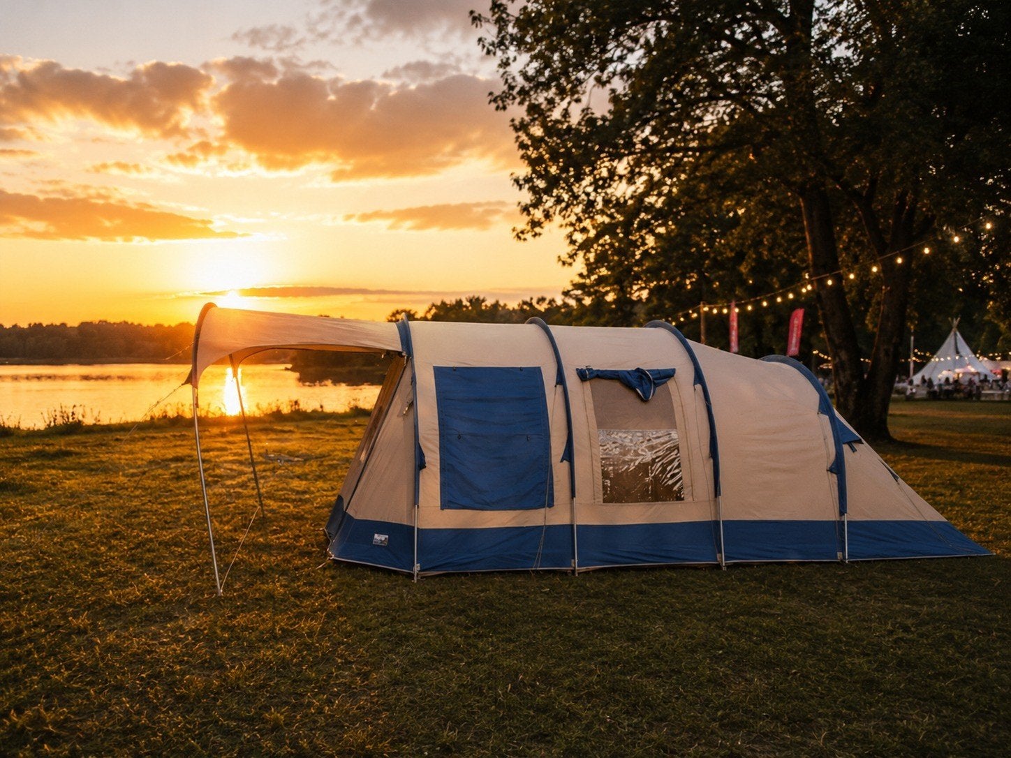 Vrijbuiter Michigan 6 Tunnel Tent + Kampeeruitrusting, Caravans en Kamperen, Tenten, Ophalen, Gebruikt