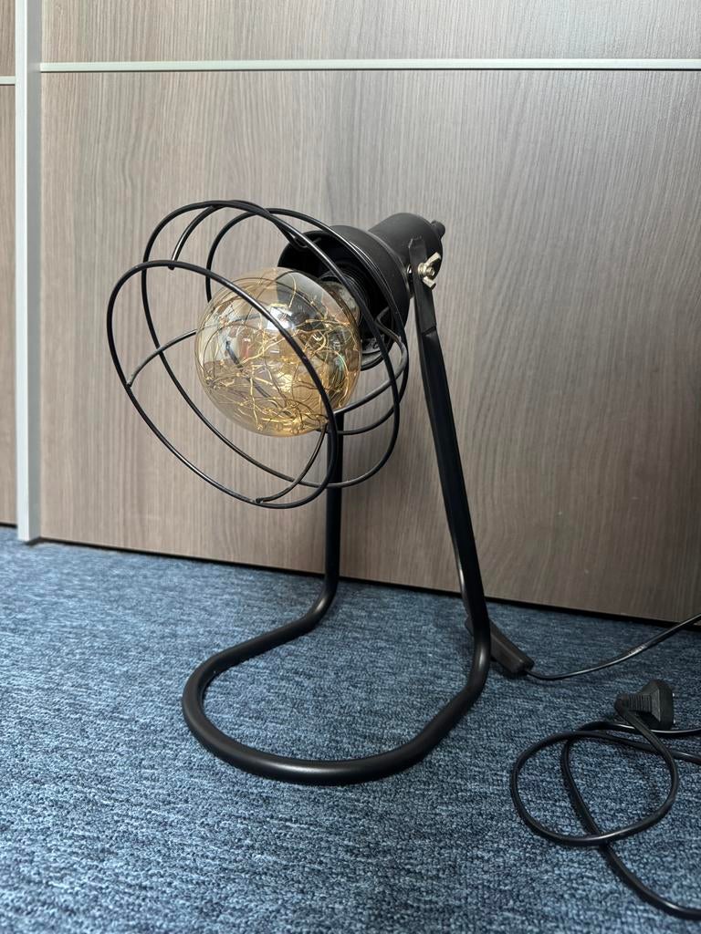 Industriële Schemerlamp, Huis en Inrichting, Lampen | Tafellampen, Ophalen, Gebruikt, Metaal