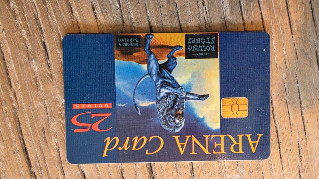 Arena card Rolling Stones 1998, Ophalen of Verzenden, Huis en Inrichting